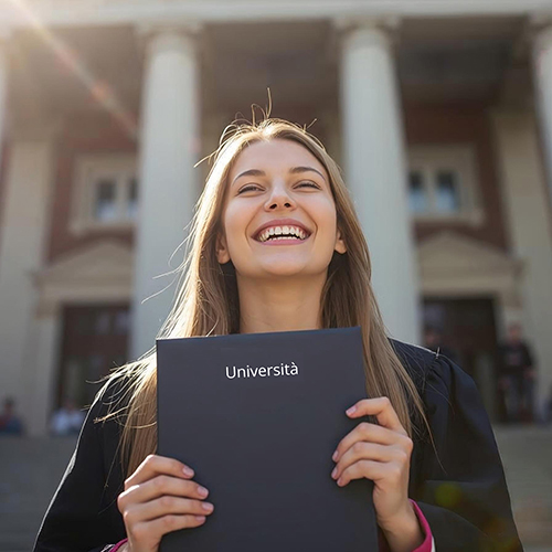 Tesi di laurea rilegata con copertina